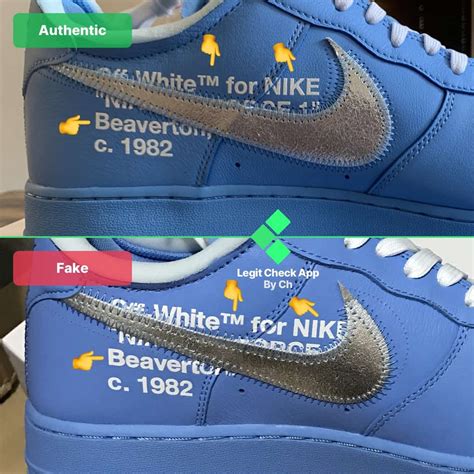 fake off white af1 blue